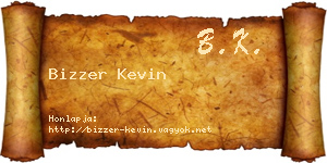 Bizzer Kevin névjegykártya