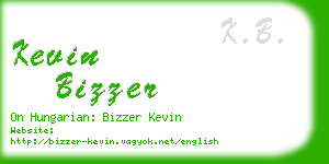 kevin bizzer business card